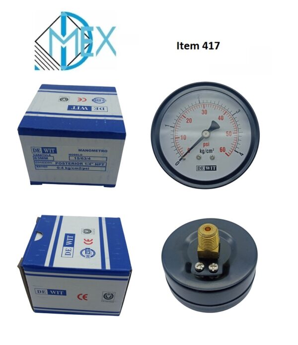 Manómetros dewit