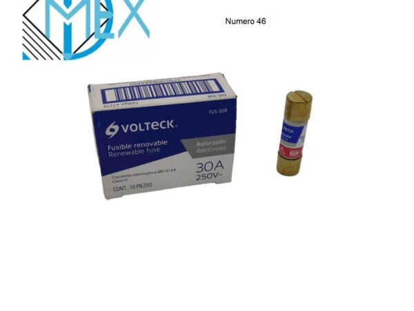 Fusibles Renovables Volteck 30amps