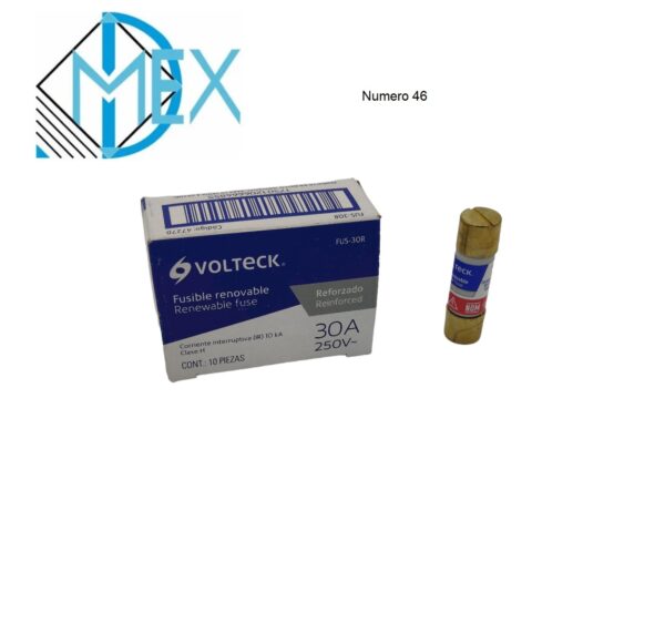 Fusibles Renovables Volteck 30amps